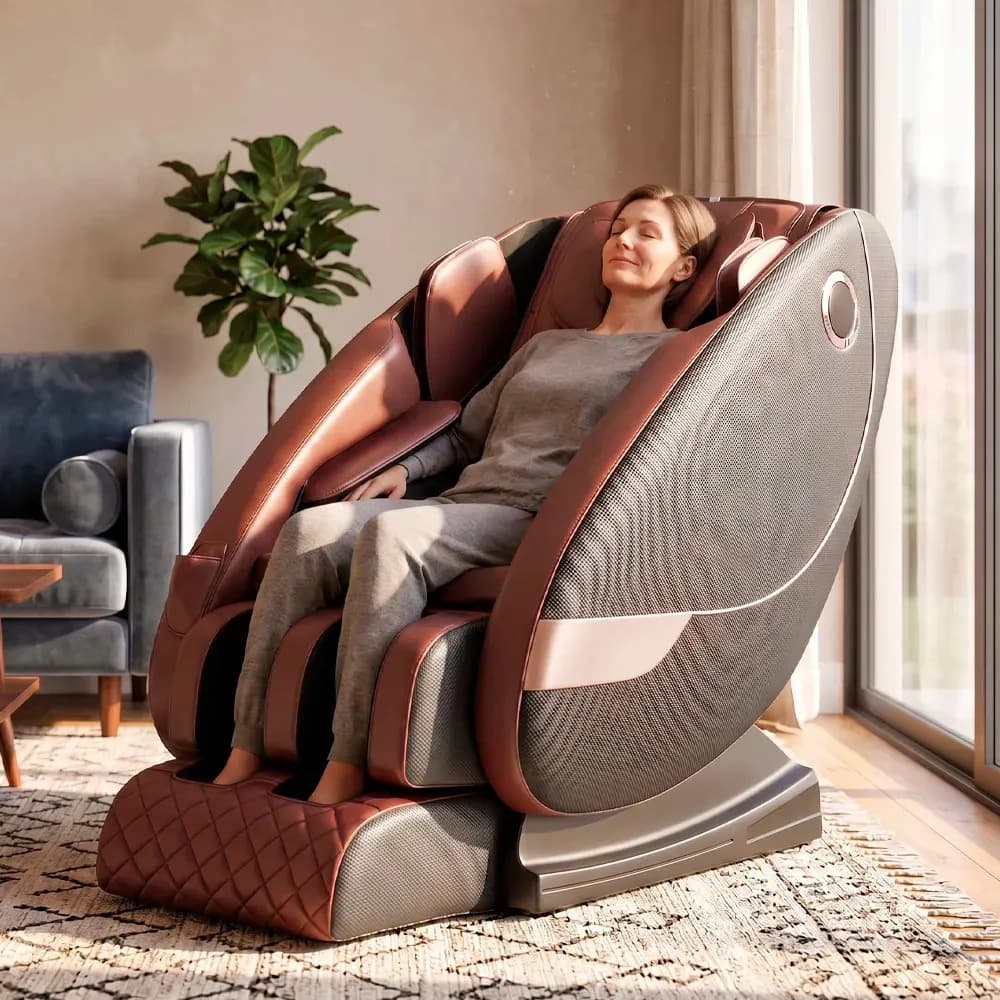 Sillon Masajeador Gadnic Titanium L Shape 20 Programas 22 Airbags Zero Gravity 180 Grados BT Parlantes Terapia Calor 90W