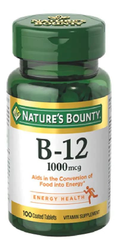 Vitamina B-12 Nature's Bounty 1000 mcg 100 Comprimidos