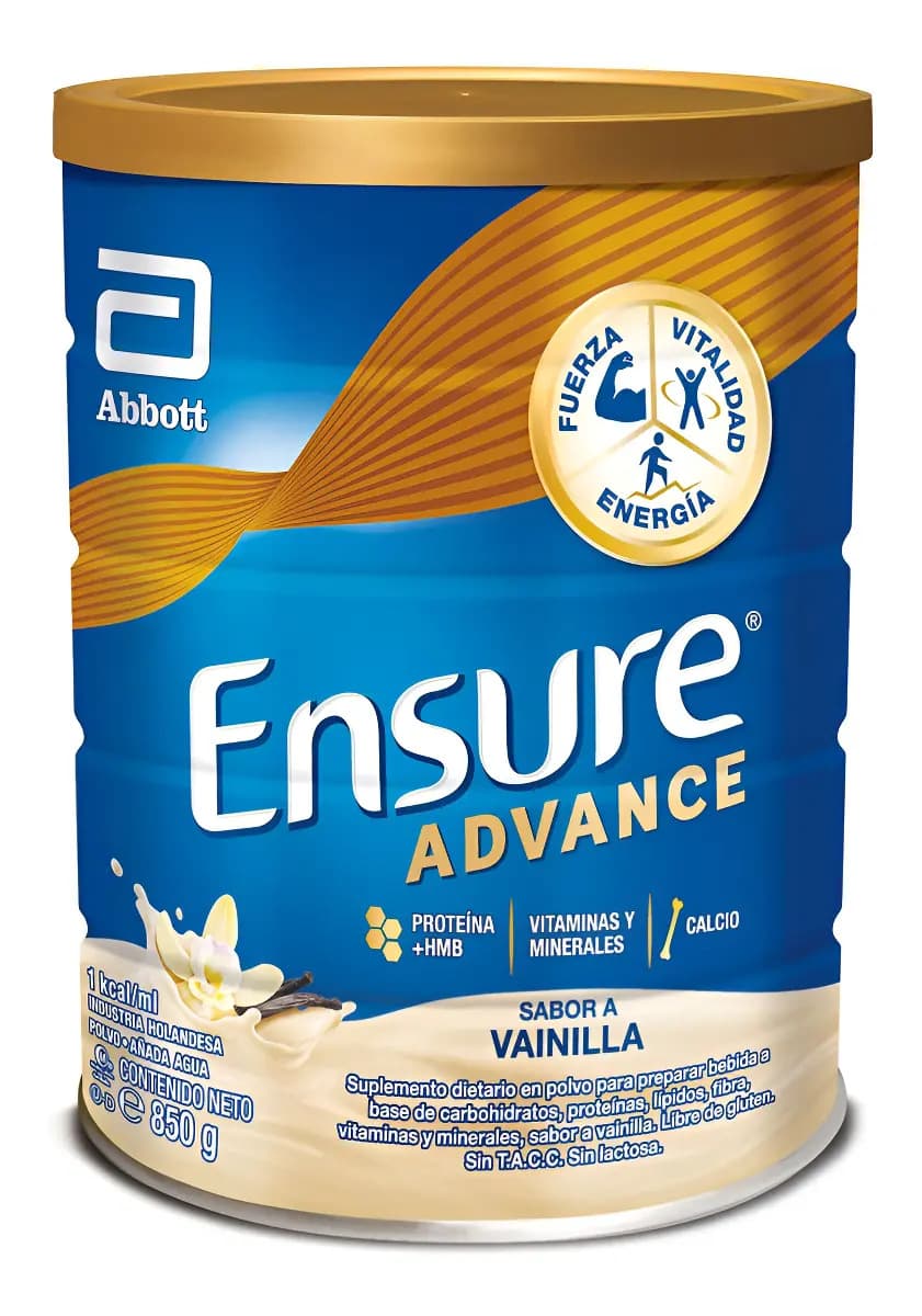 Suplemento Nutricional Ensure Advance En Polvo Sabor Vainilla De 850 G