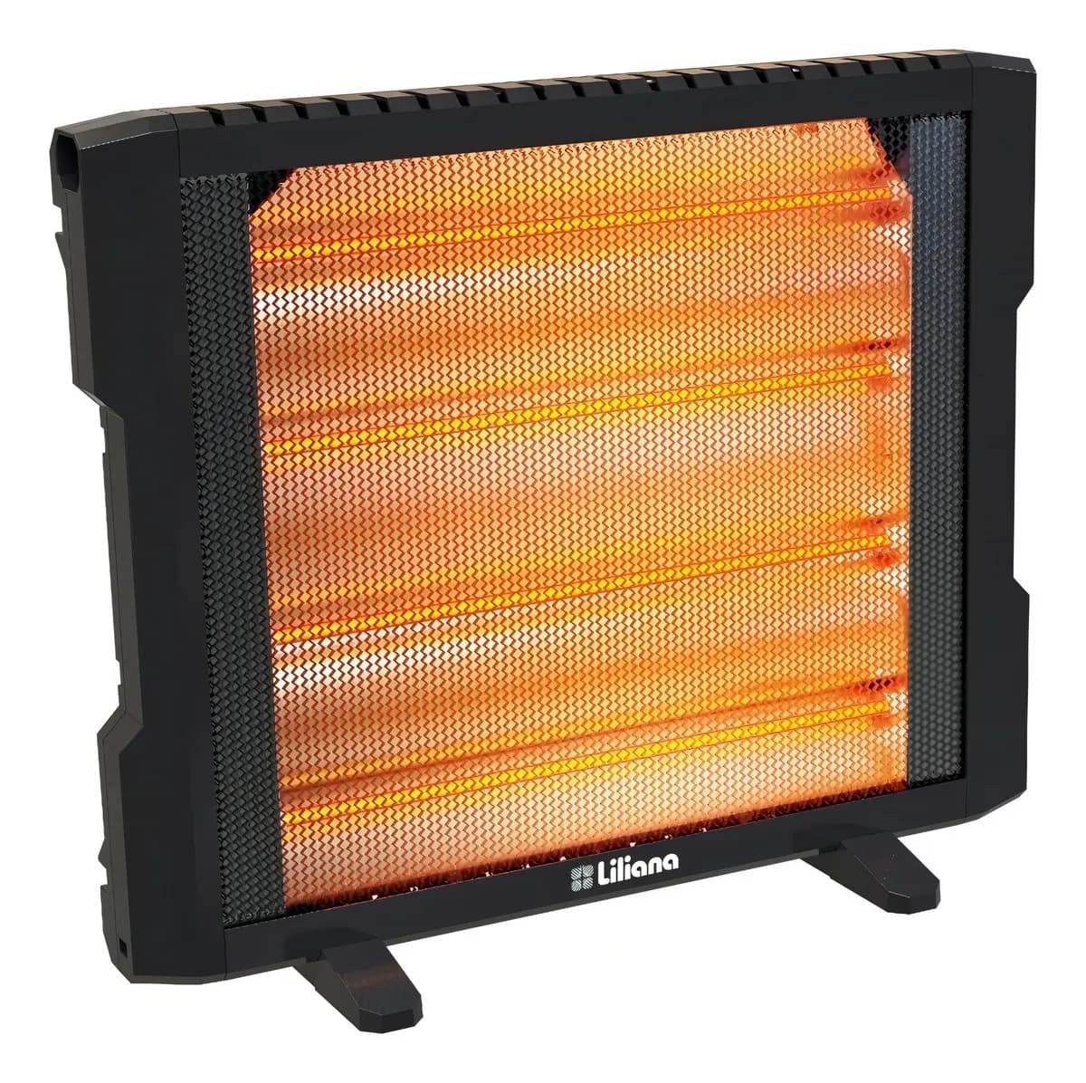 Calefactor Halógeno Liliana Infratec Ci650 Negro Con Protección Por Sobrecarga