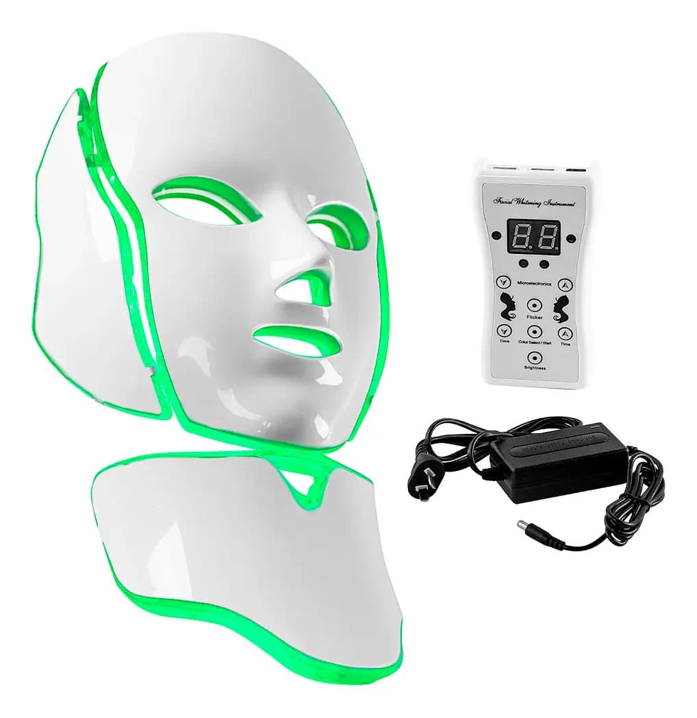 Mascara Facial Led Care By Gadnic Lt30 Terapia Acné Rejuvenecimiento 192 Luces 7 Colores