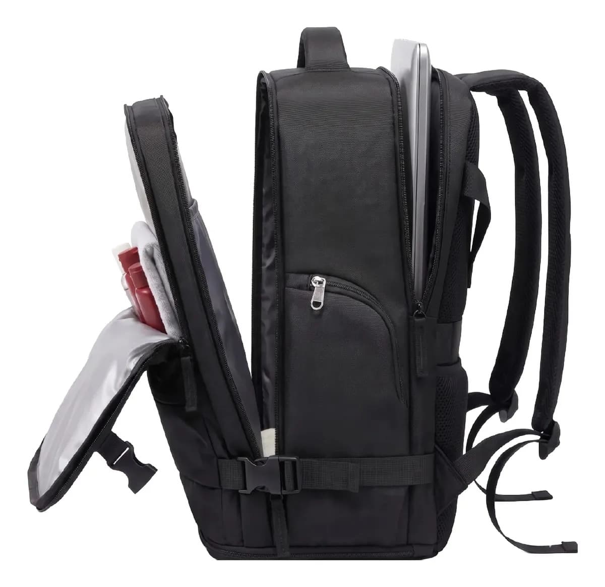 Mochila Viaje Carry On Avion Porta Notebook Waggs Negro Lisa