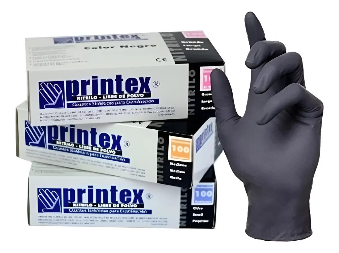 Caja Guantes Nitrilo Primera Calidad Con Anmat X 100