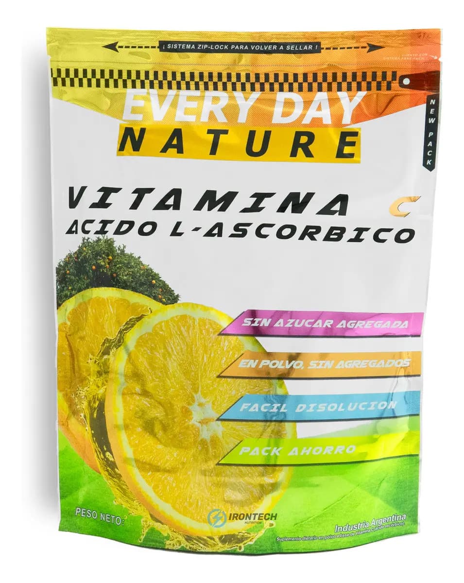 Vitamina C Every Day Nature Suplemento En Polvo Sabor Cítrico 1kg