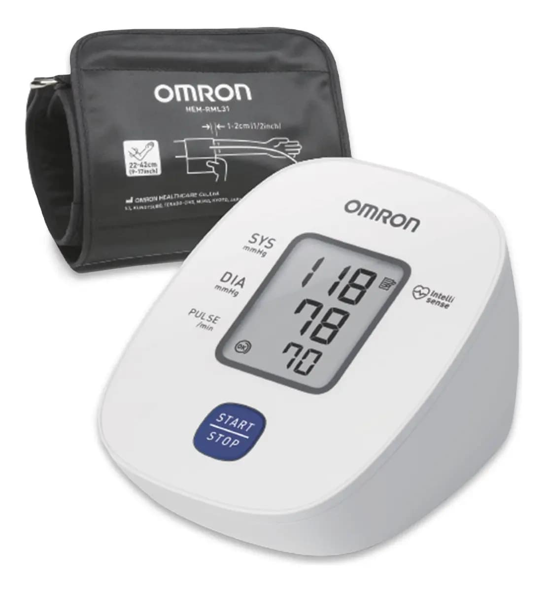 Monitor De Presión Arterial Omron Hem-7121j Automatico Blanco
