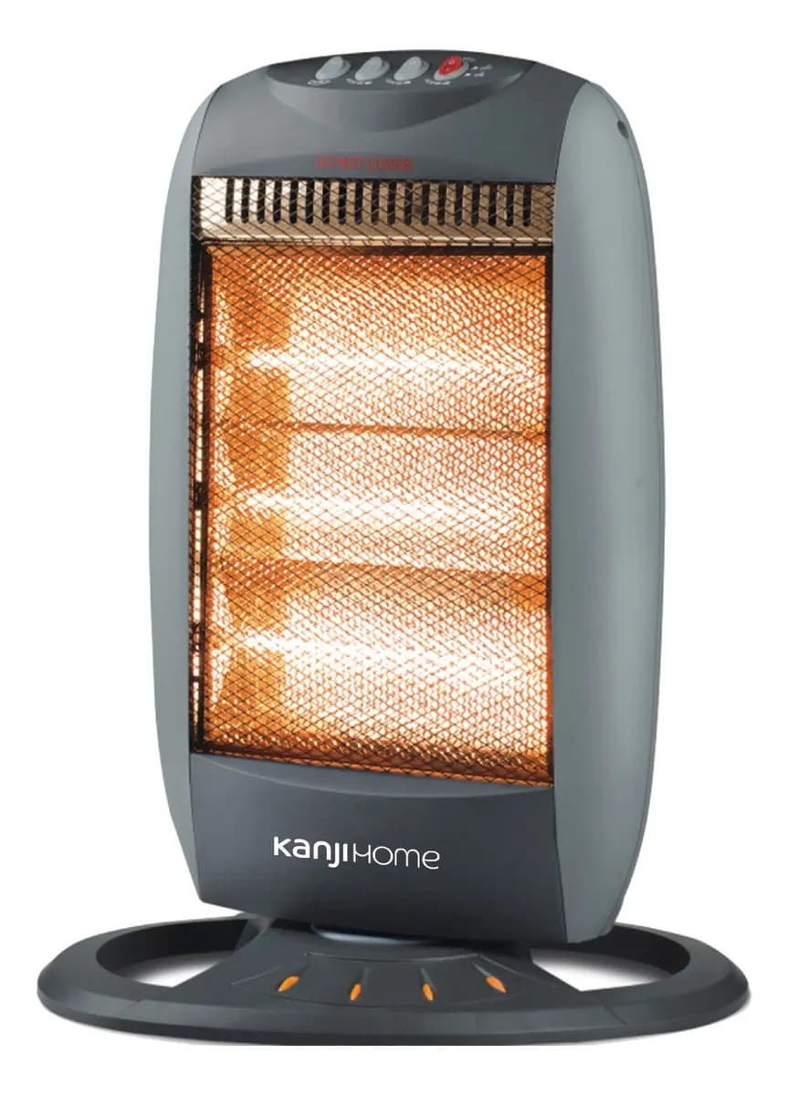 Estufa Halogena 3 Velas Kanji Kjm-305 Color Gris Oscuro