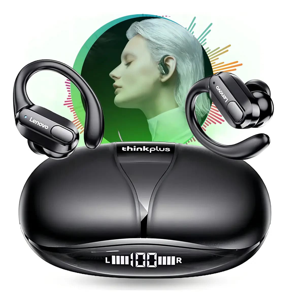 Auriculares Inalámbricos Lenovo Thinkplus Xt80 Negro