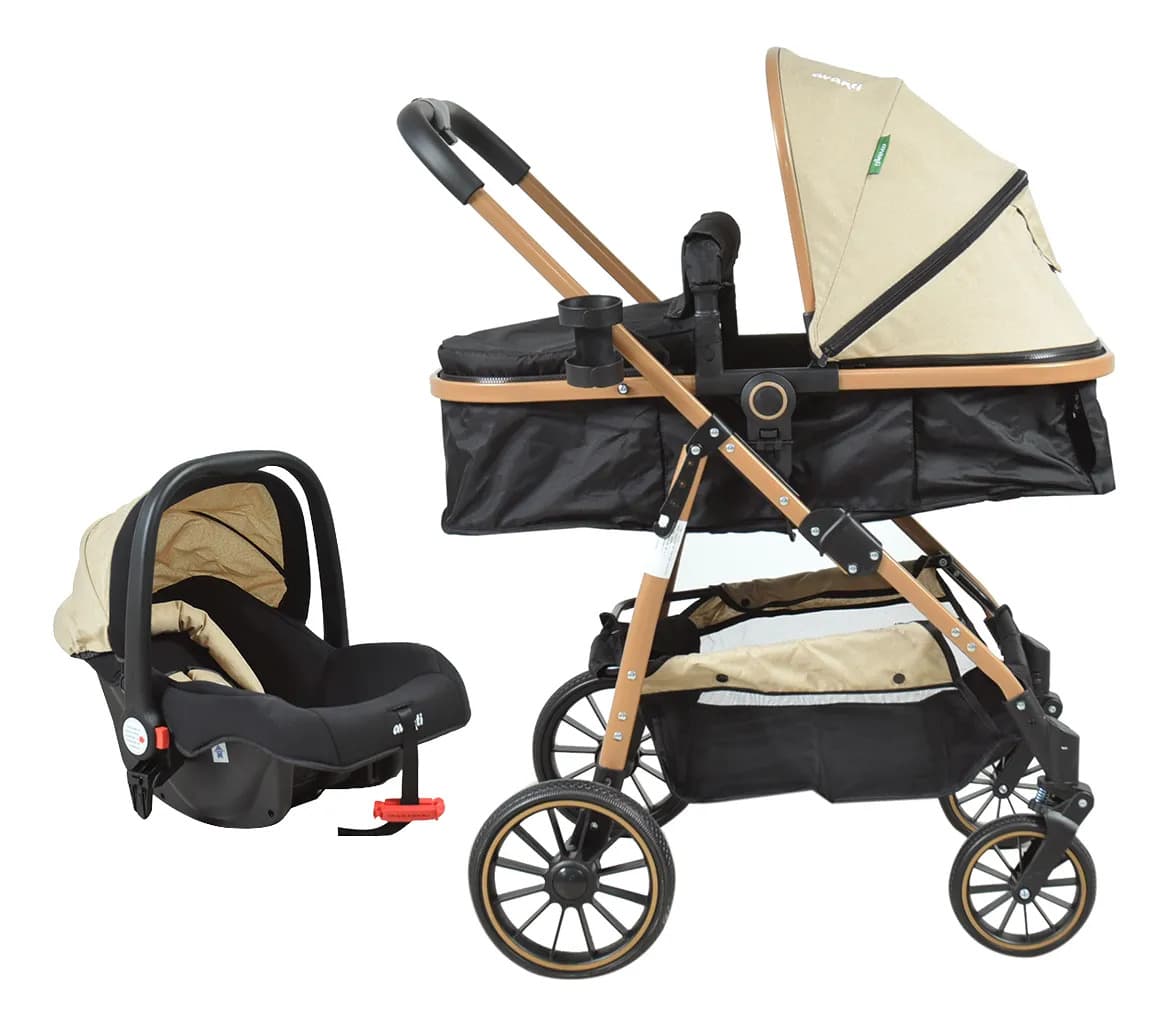 Cochecito Bebe Avanti Convertible En Moisés 3 En 1 Huevito 