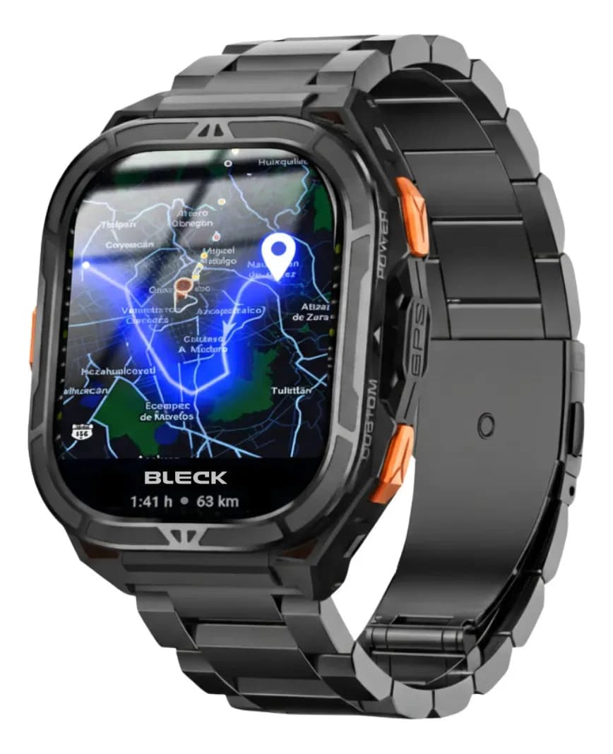 Reloj Inteligente Militar Sumergible Con Gps Hombre G3 Negro Elegante Resistente Negro Metálico