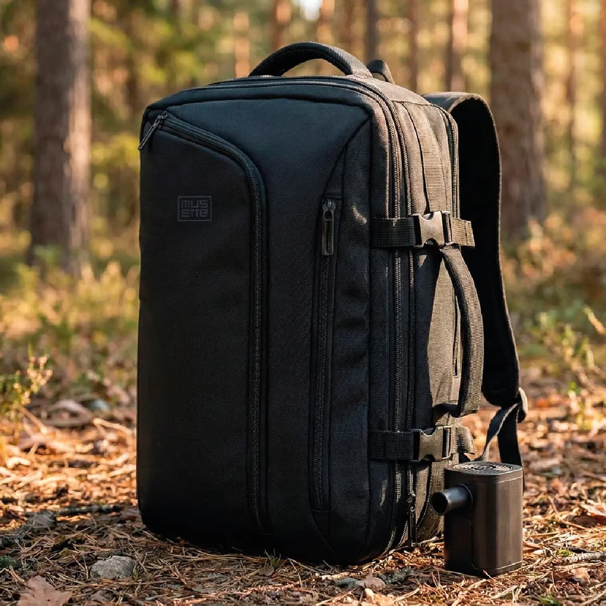Mochila Al Vacio De Viaje Viral Compresora Carry On Con Bomba Portátil 33l Porta Notebook 15.6