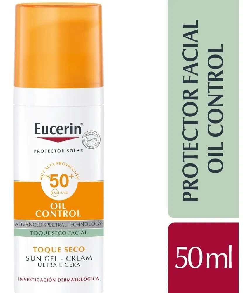 Eucerin Sun Oil Control Protector Solar Facial Toque Seco Fps 50 X 50 Ml