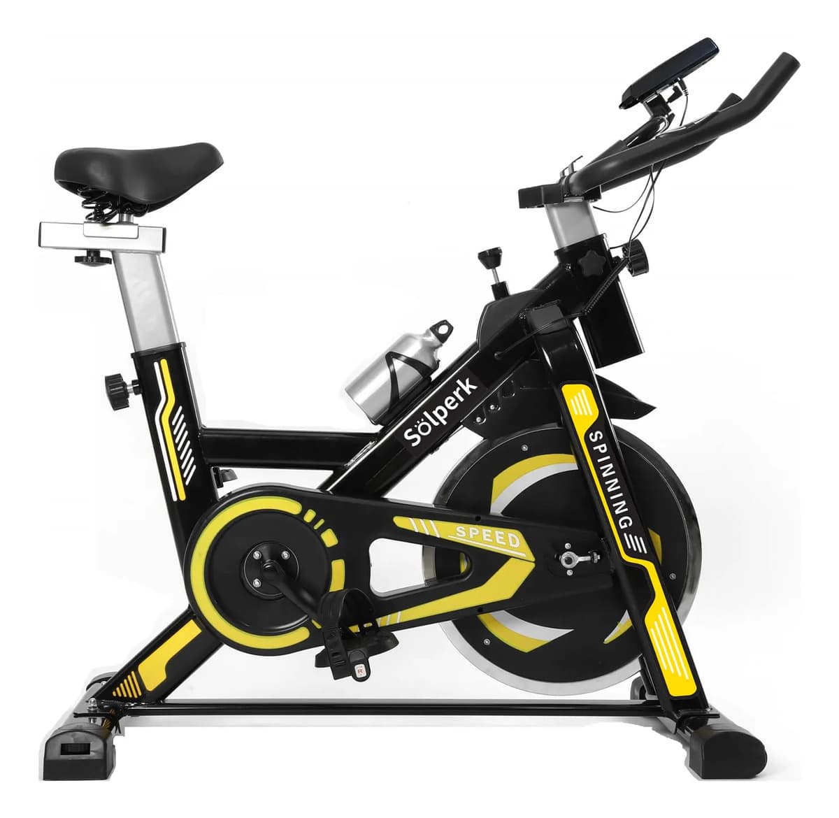 Bicicleta Spinning Con Roda De Inércia De 10kg Cor Preto Negro