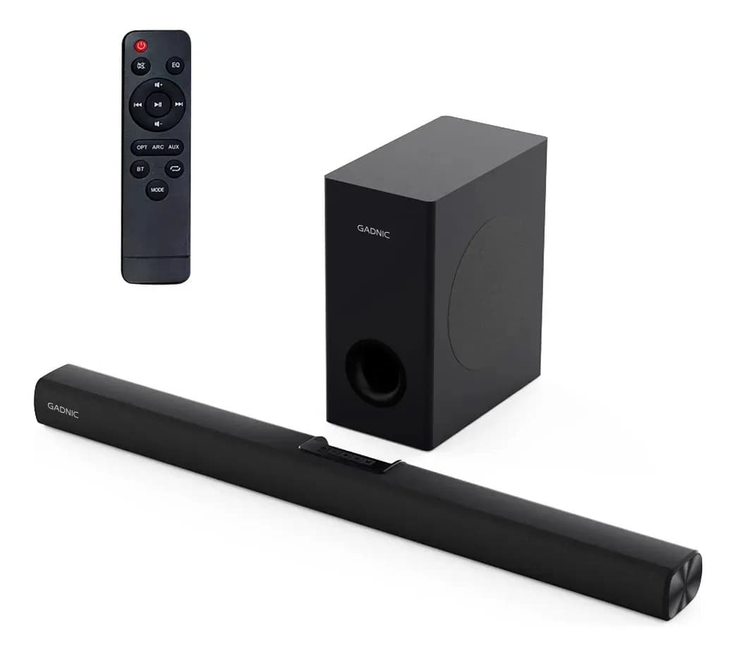 Barra de Sonido Gadnic Bluetooth 2.1 Canales Subwoofer Inalámbrica Home Theater TV