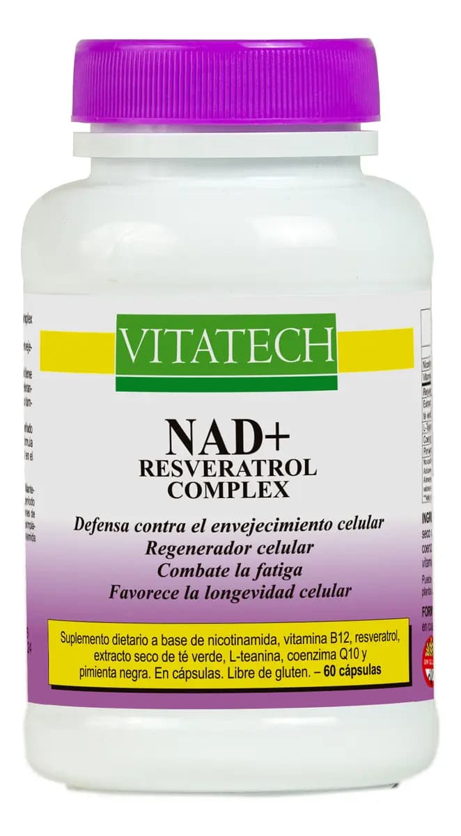 Nad+ Resveratrol Complex Vitatech X 60 Cápsulas Suplemento En Cápsulas Sin Sabor