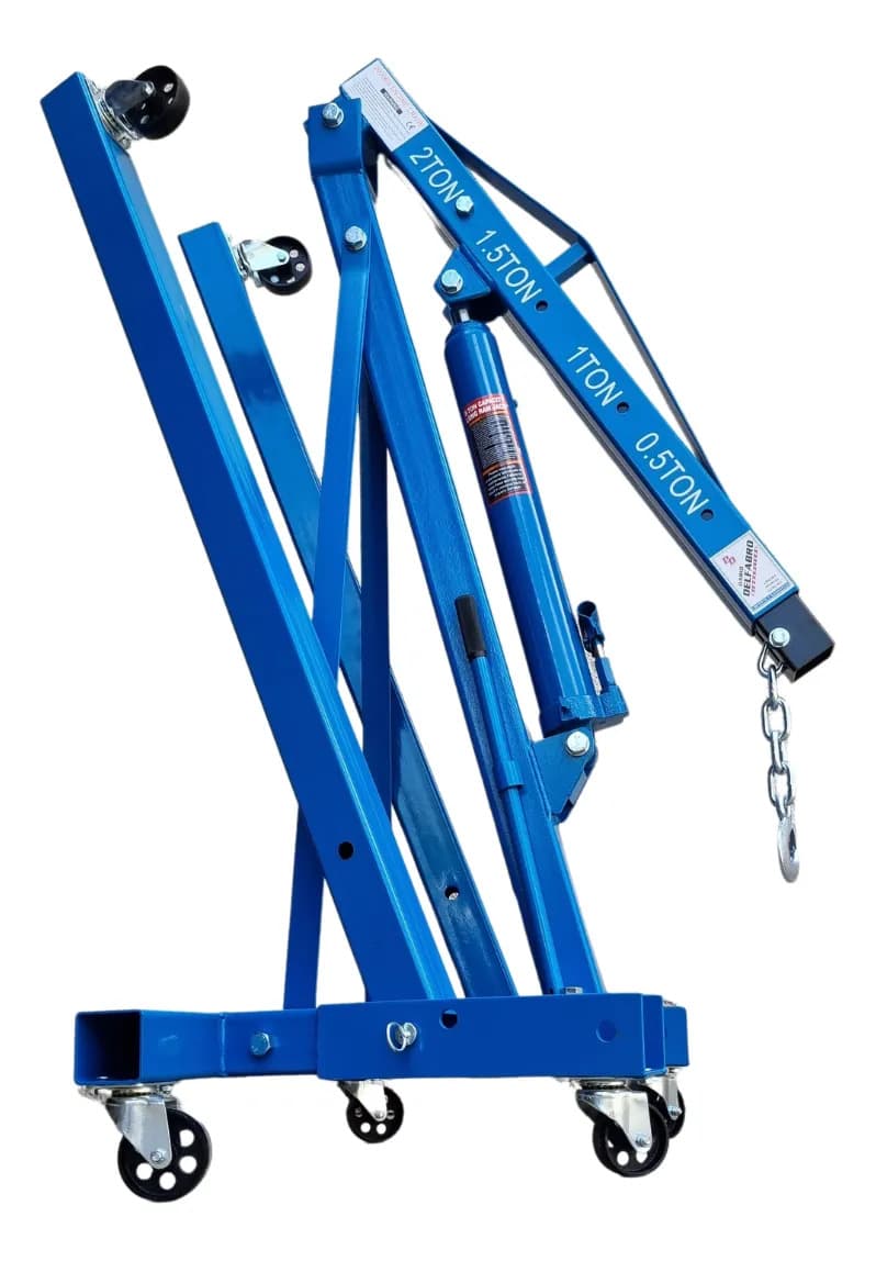 Guinche Delfabro Oferton 2 Ton Plegable Oficial Azul Acero