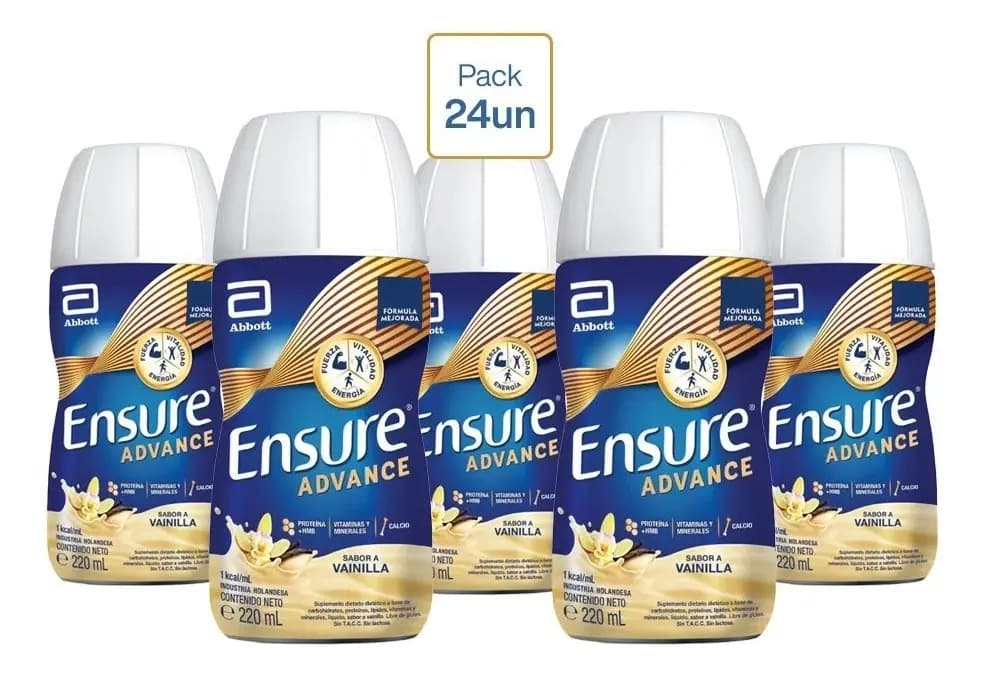 Ensure Advance Sabor Vainilla De 220ml Combo X 24 Unidades