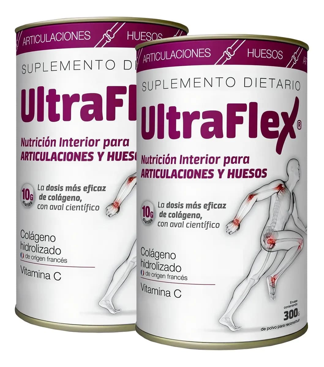 Suplemento Trb Pharma Colágeno Hidrolizado Ultraflex Sabor Limón De 300g Combo X2 Unidades