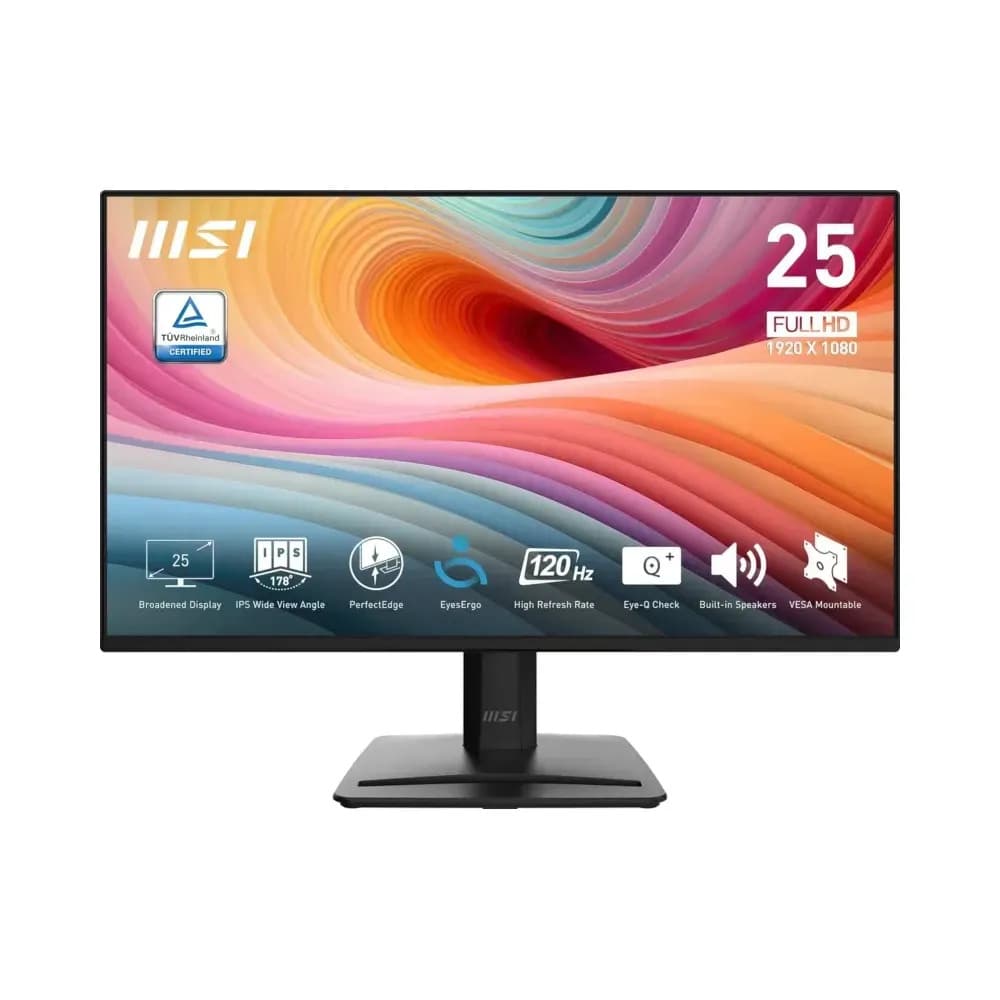 Monitor Msi Pro Mp251 E2 24.5 Pulgadas Ips Fhd 120hz 1ms