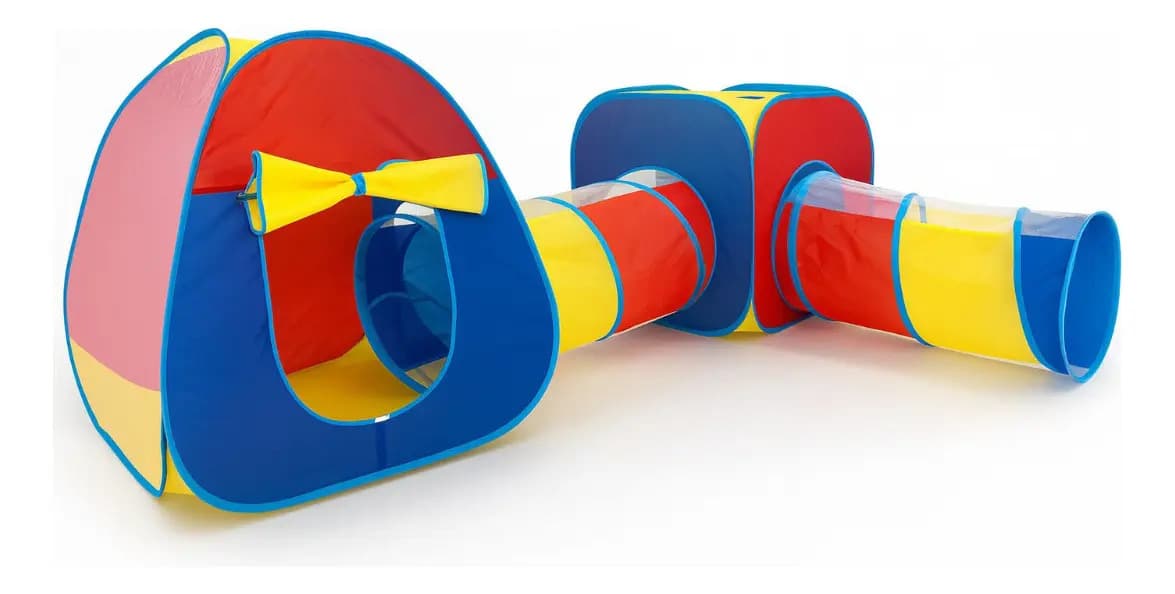 Carpa Infantil Con Túneles De Juego Hw25048308 Rojo