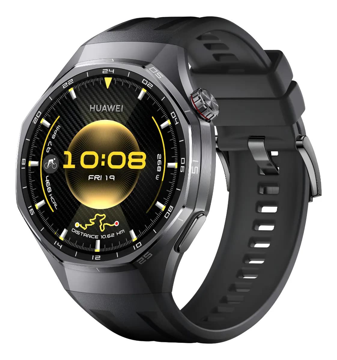 Smartwatch Huawei Watch Gt 6 Pro 46mm Reloj Inteligente Hombre 1.47''amoled Pantalla Táctil 21 Días De Batería, Ciclismo 100+modos Deportivos Gps, Nfc, Ecg, Compatible Con iOS y Android Negro