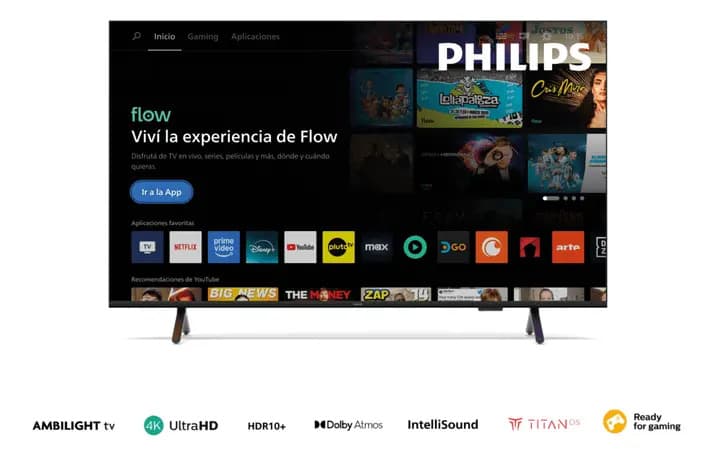 Smart TV QLED 4K Philips 55 con Ambilight 55PUD8250/77