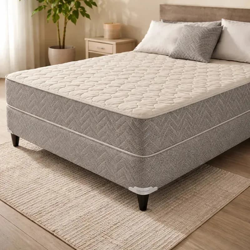 Colchón Sommier Soñador Bahamas 2 Plazas Resortes Bonnell 140x190
