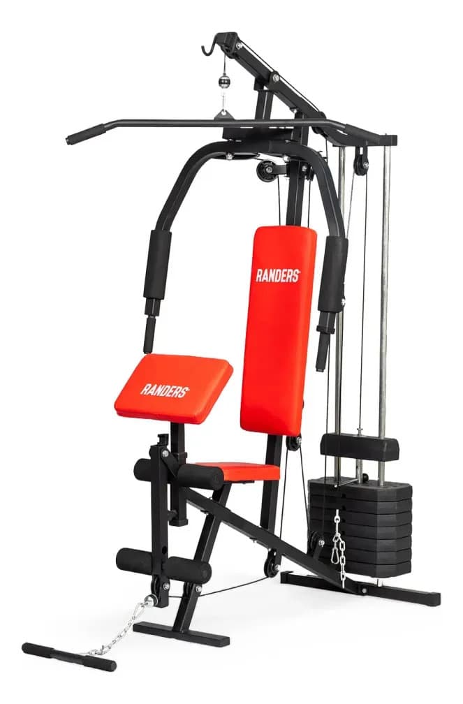 Multigimnasio Multigym Randers Arg-63120 Reforzado 45 Kg Color de la estructura Negro