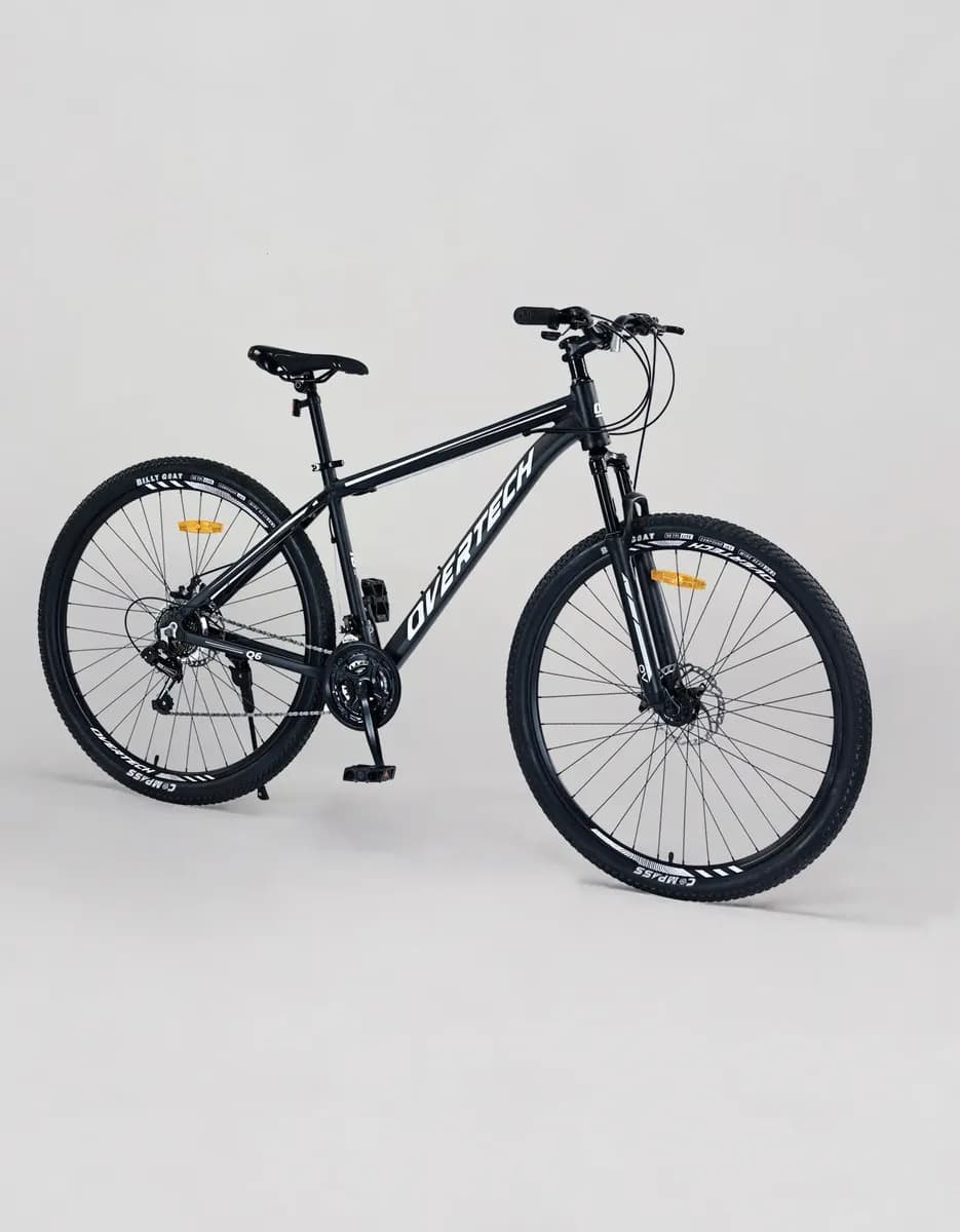 Bicicleta Mtb Overtech Q6 R29 Aluminio 21v Freno A Disco 12x Color Negro/Blanco/Blanco Tamaño del cuadro L