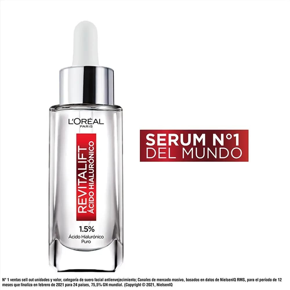 Sérum Rostro Revitalift Ácido Hialurónico L'oréal Paris 30ml Todo Tipo De Piel Día/noche
