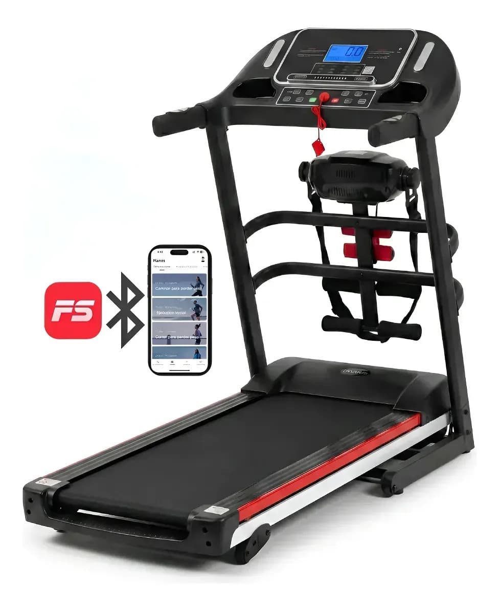 Cinta De Correr Vortex V8 Eléctrica Fitness Gym Cardio 120kg Negro