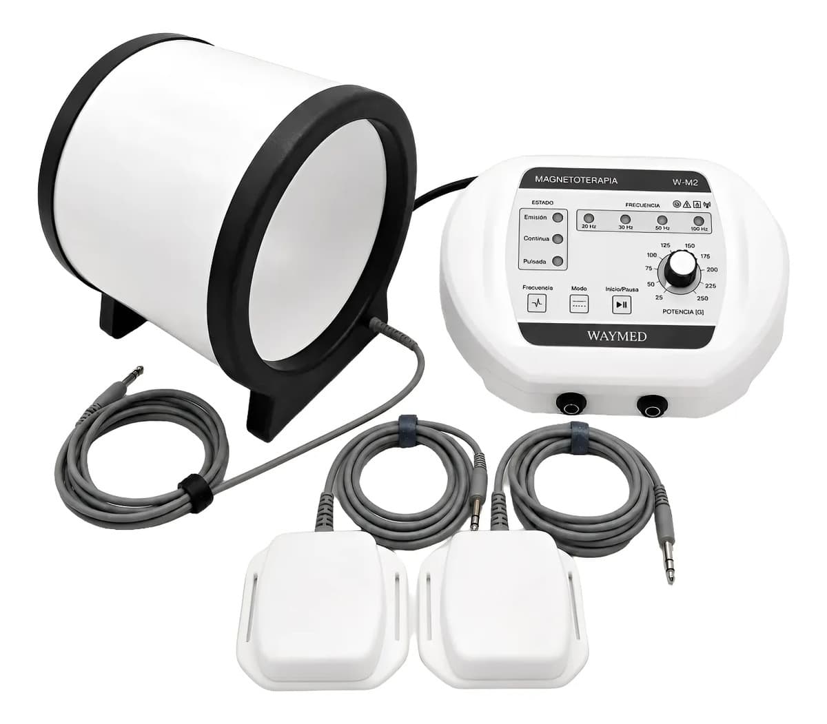 Magnetoterapia Analógico 250 Gauss 100hz Con 2 Aplic Y Tunel