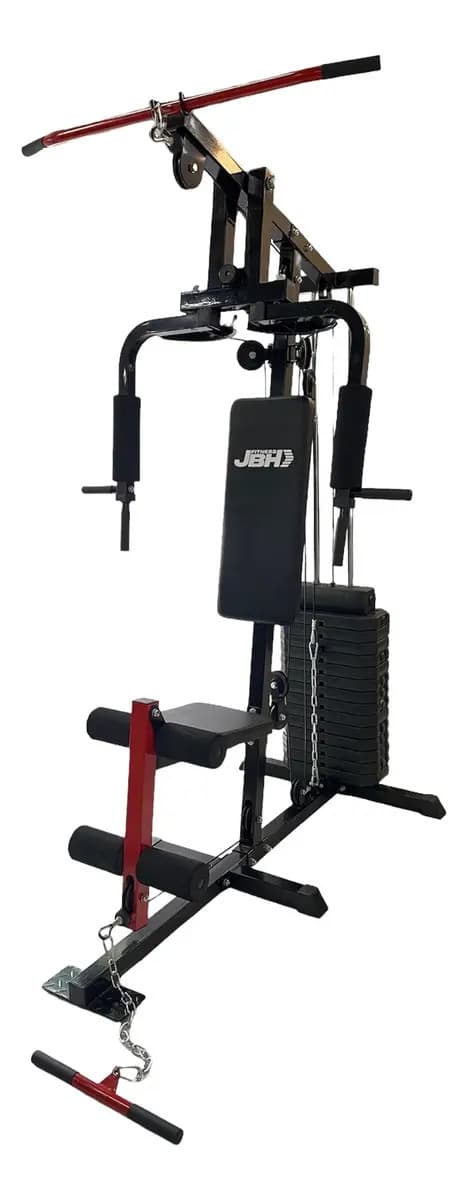 Multigimnasio Multigym Jbh 75 Kilos ¡el Mas Reforzado! C Estructura Negro