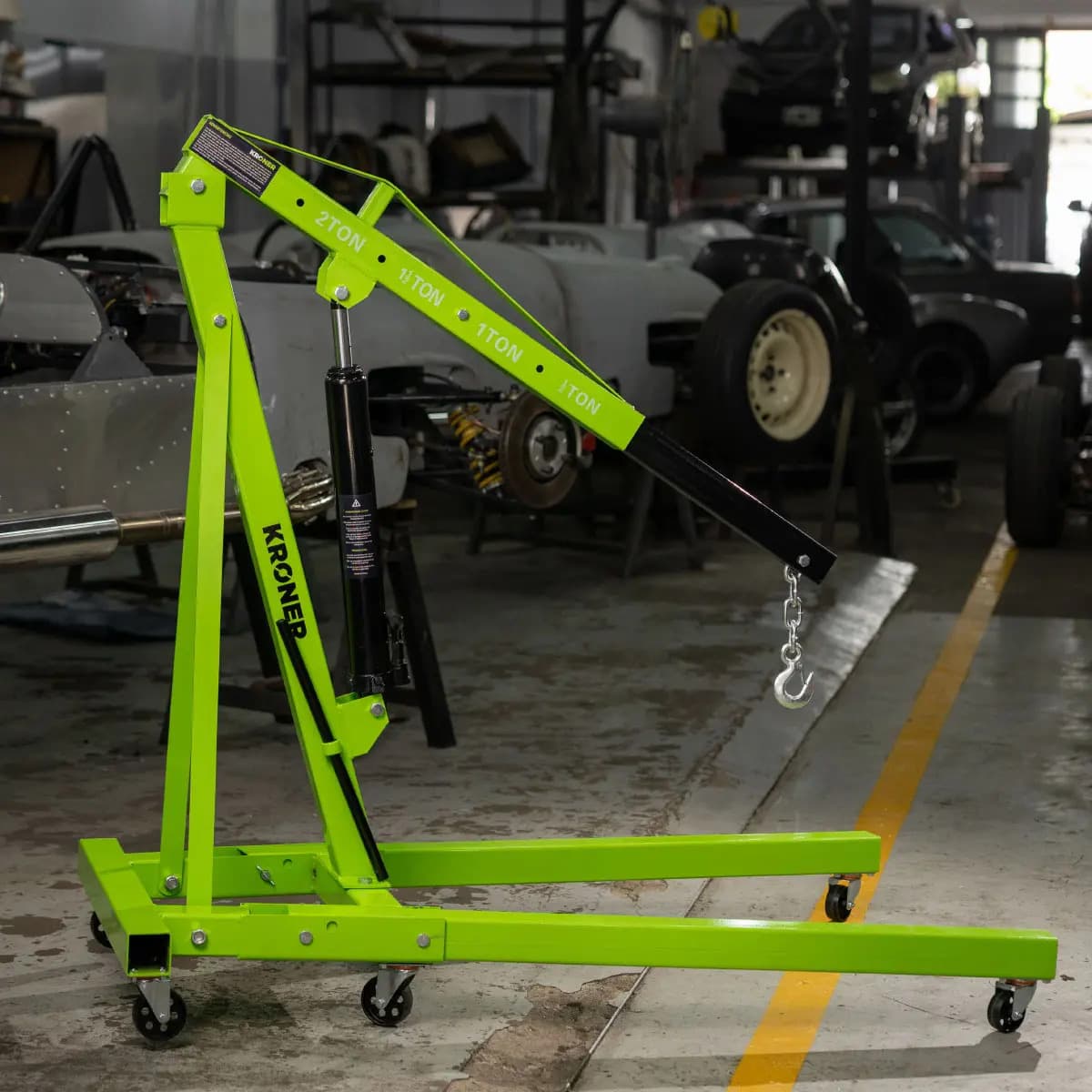 Pluma Hidraulica Manual Uso Rudo Profesional 2 Ton Carga De Motor Kroner