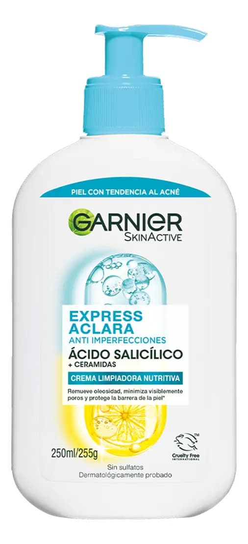 Gel Limpiador Crema Hidratante Anti Imperfecciones Garnier 250ml