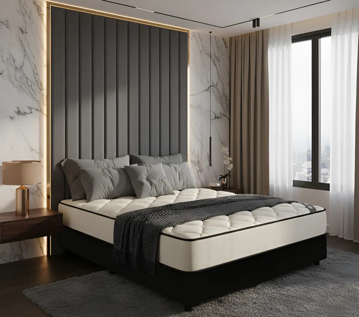 Colchón y Sommier Simmons Hotel Bilt Queen Size 200x160